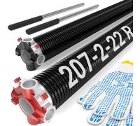 Toriexon Pair of Garage Door Spring 0.207 x 2” x 22” (Pair), 18000 Cycles Garage Spring Door Replacement, Heavy-Duty & Long-Lasting Garage Door Torsion Spring