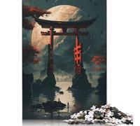 Torii Gate And Planet 500 Pieces Jigsaw Puzzles for Adults- Impossible Puzzle - Puzzles Brain Challenge Puzzle for Kids 500pcs (52x38cm)