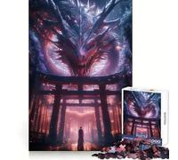 Torii Gate Epic Dragon 1000 Pieces Jigsaw Puzzles for Teenagers Brain Skill Leisure Time Exact Edge Thoughtful Gift 38x52cm