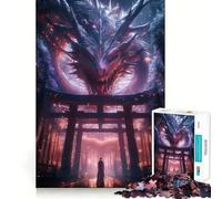 Torii Gate Epic Dragon 1000 Pieces Jigsaw Puzzles for Teenagers Brain Skill Leisure Time Exact Edge Thoughtful Gift 38x52cm