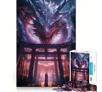 Torii Gate Epic Dragon Jigsaw Puzzles for Adults1000 Pieces Smart Toy Soothing Play Accurate Cut Art Collectible 50x75cm