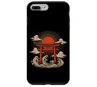 Torii Gate Japan Sun Wave Clouds Ocean Asian Art Case for iPhone 7 Plus/8 Plus