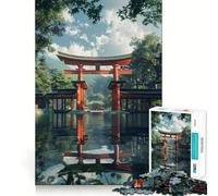 Torii Gate Japanese Jigsaw Puzzle for Adults 1000 Pieces Smart Game Tension Relief Pattern Assembly Heartfelt Gift 38x26cm