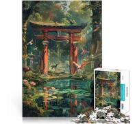 Torii Gate Japanese1000 teenager Pieces Jigsaw Puzzle Stress Reliever Staycation Kill time Artists Collection, Fine Art 38x26cm