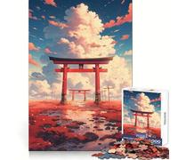 Torii Gate Landscape Anime Jigsaw Puzzles 1000 Pieces for Teenagers Mind Skill Toy Casual Fun Design Assembly Stylish Gift 50x75cm