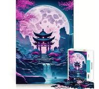 Torii Gate Moonlight 1000 Piece Jigsaw Puzzles for Adults Jigsaw Strong Logic Toy Group Play Clear Edge Perfect Present 50x75cm