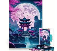 Torii Gate Moonlight Jigsaw 1000 Pieces for Teenagers Mind Exercise Toy Relaxing Fun Design Assembly Perfect Present 38x52cm