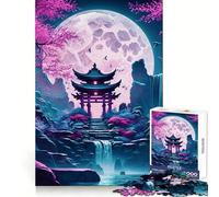 Torii Gate Moonlight Puzzle for Teenagers 1000 Pieces Strengthen Memory Stress Free Smooth Edge 38x26cm