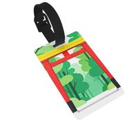 Torii Gate Three Luggage Tags for Suitcases - Durable PVC ID Tags with Detachable Straps for Travel, Backpack, Golf Bag, Anti-Loss