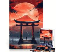 Torii Gate View Mt Fuji 1000 Piece Jigsaw Puzzle for Teenagers Brain Challenge Toy Relax Time Precise Cut Art Display 38x26cm