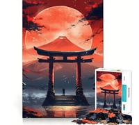 Torii Gate View Mt Fuji 1000 Piece Jigsaw Puzzle for Teenagers Brain Challenge Toy Relax Time Precise Cut Art Display 38x26cm
