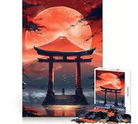 Torii Gate View Mt Fuji 1000 Teenager Pieces Jigsaw Puzzle Brain Challenge Toy Home Activity Clear Cut Heartfelt Gift 38x52cm