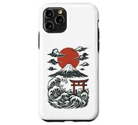 Torii Japan Wave Volcano Sun Mount Fuji Rising Red Case for iPhone 11 Pro