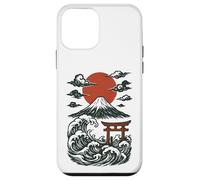 Torii Japan Wave Volcano Sun Mount Fuji Rising Red Case for iPhone 12 mini