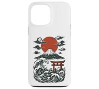 Torii Japan Wave Volcano Sun Mount Fuji Rising Red Case for iPhone 13 Pro Max