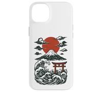 Torii Japan Wave Volcano Sun Mount Fuji Rising Red Case for iPhone 14 Plus