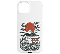 Torii Japan Wave Volcano Sun Mount Fuji Rising Red Case for iPhone 15 Plus