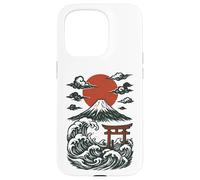 Torii Japan Wave Volcano Sun Mount Fuji Rising Red Case for iPhone 15 Pro