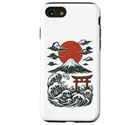 Torii Japan Wave Volcano Sun Mount Fuji Rising Red Case for iPhone SE (2020) / 7/8