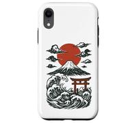 Torii Japan Wave Volcano Sun Mount Fuji Rising Red Case for iPhone XR