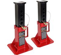 Torin ATZ120005B Heavy Duty Pin Style Adjustable Height Automotive Jack Stands, 12 Ton (26,400 lb) Capacity, Red, 1 Pair
