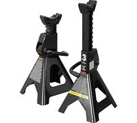 Torin Pair of 3 Tonne (2.7kg) Black Steel Jack Stands AT43202B