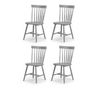Julian Bowen Torino Set of 4 Grey Chairs - Wilko