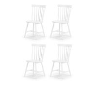 Julian Bowen Torino White Chairs Set of 4 - Wilko