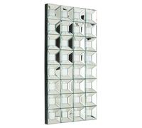 Torino Multi Glass Bevelled Wall Mirror Interiors by Premier Silver One Size