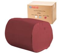 TORISING Low Fire Stoneware Pottery Clay 10Lbs Cone 04-06 for Wheel Throwing and Hand Building, Sculpting, Beginners, and Advanced (Terracotta)
