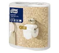 Tork 100170 Extra Soft Conventional Toilet Roll Premium, 3 Ply, White, Premium Quality, 20.4m Roll Length, Pack of 40
