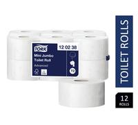 Tork Mini Soft Jumbo Toilet Tissue Rolls T2 Advanced Soft & Absorbent -12 x 170m