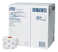 Tork 127520 Premium Compact Auto Shift Roll 2-Ply, Pack of 27