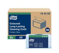 Tork Coloured Long-Lasting Cleaning Cloth Blue 194450 (Pack of 320)