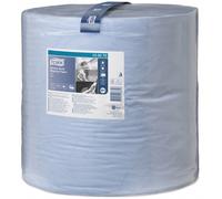 Tork 2 Ply Premium Heavy Duty Wiping Paper - Blue - 340m Bumper Roll - 130070