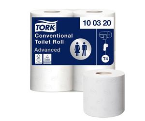 Tork 472150 Conventional Toilet Roll Sheet, White (Pack Of 36)