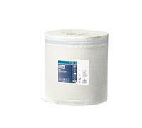 Tork 473242 Reflex Wiping Paper / 1 Ply Absorbent Advanced Paper Roll Suitable for Tork M4 Reflex Centrefeed System / White / 6 x 300m / Ø 19.5cm