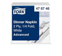 Tork 478746 Dinner Napkins, White (Pack of 1800)