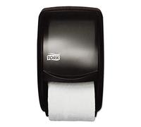 Tork 55TR Bath Tissue Roll Twin Dispenser, 12.75" Height x 7.5" Width x 7.0" Depth, Translucent Smoke (Case of 1 Dispenser)