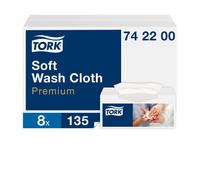 Tork 742200 Soft White Cleaning Cloths Box of 8135 Units