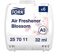 Tork Constant Air Freshener Refill Blossom A3, Odour Neutraliser, 6 Refills, 257011