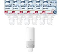 Tork Alcohol-Free Hand Sanitising Foam S4, Dermatologically Tested, 6 x 1000ml, 520202