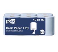 Tork Basic Paper Towels M2 Cost-Effective Rolls 6 x 300m 128109