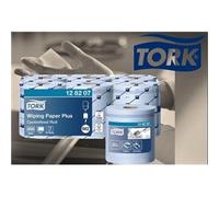 Tork Universal Centrefeed Blue Wiper Roll 2Ply - 128207 - Case of 6 Rolls - 20cm