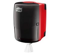 Tork Centrefeed Dispenser Red and Smoke W2, Robust Design, Performance Range, 44.7 cm x 32.8 cm x 30.2 cm, 653008