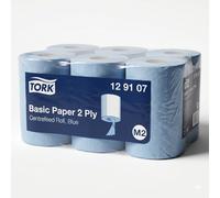 Tork Centrefeed Roll 2Ply Blue 6 Pack Bulk Industrial Wipe Paper Towel Cleaning