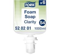 Tork Clarity Hand Washing Foam Soap 1000ml, Pack of 6 520201