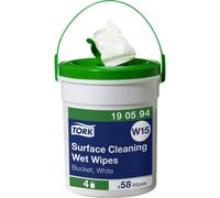 Tork 190594 Cleaning Tissue 1-Ply Moisture Surface Cleaning Wipes
