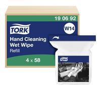 Tork Cleaning Tissue 1-Ply Wet Hand Wipes Easy Refill 232 Pieces