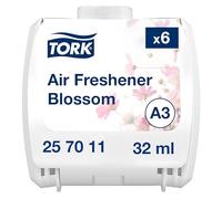 Tork Constant Air Freshener Refill Blossom A3, Odour Neutraliser, 6 Refills, 257011